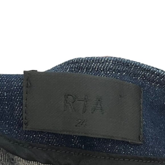 RTA Madison Zip Skinny Jeans Superior Blue Women’s Size 24 High Rise Stretch - Picture 13 of 13